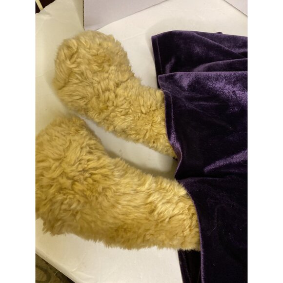 Vtg JC Penney Holiday Collection Victorian 27" Bear Plush Purple Velvet 2002 EUC - Picture 6 of 11